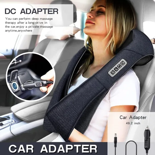 Miniatura 5 de Mo Cuishle - Masajeador Shiatsu de espalda, hombros y cuello con calor, masaje eléctrico de tejido profundo 4D de amasamiento, los mejores regalos