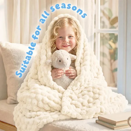 Miniatura 2 de Fleece Baby Blanket for Girls Boys, Soft Cozy Cute Infant Toddler Receiving Blankets for Bedding Crib Stroller, Baby Shower Birthday Newborn Gifts