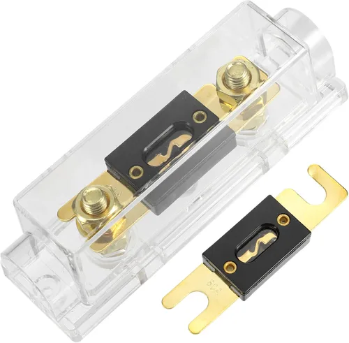 Miniatura 19 de X AUTOHAUX 1 Unidades de audio para coche 0 4 8 calibre en línea ANL portafusibles transparente transparente bloque de fusibles con 2 unids 125A