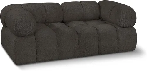 Miniatura 30 de Meridian Furniture 611Cream-S68A Colección Ames Moderno Sofá modular contemporáneo con tela de boucle color crema, modular para crear
