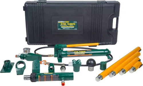 Miniatura 3 de Omega Pro Kit de reparación de colisión hidráulica - Carrocería portátil de 10 toneladas para reparación de carrocería de automóvil, garaje