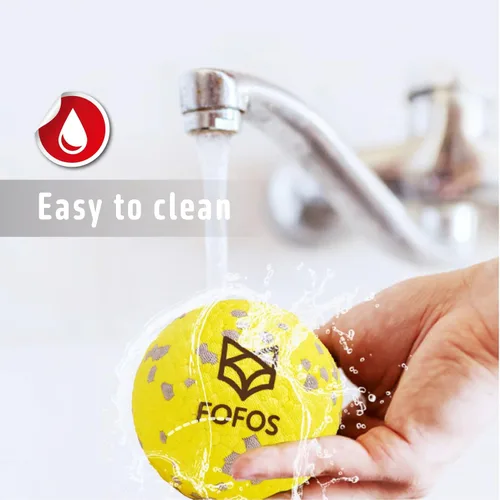 Miniatura 9 de FOFOS Pelotas para perros, juguetes masticables, pelota de tenis para masticadores agresivos, juguetes molares, juguete acuático, bolas Amarillo