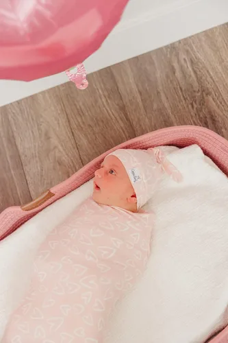 Miniatura 6 de Copper Pearl Gorro de bebé con nudo superior elástico suave Sweetie