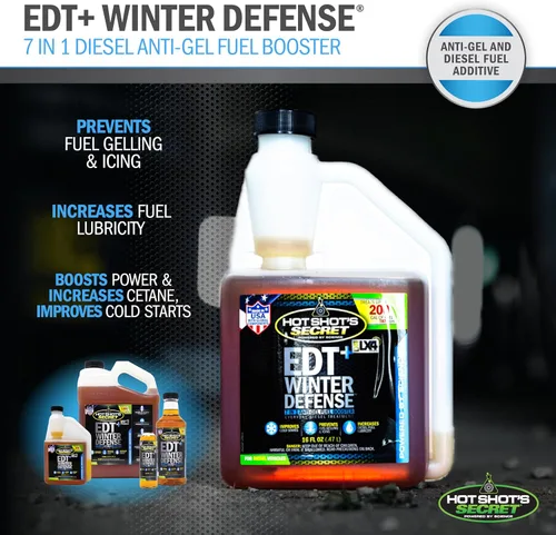 Miniatura 4 de Hot Shot's Secret EDT+ Winter Defense, aditivo de combustible diésel 7 en 1 anti-gel - Previene la gelificación, protege el sistema de combustible