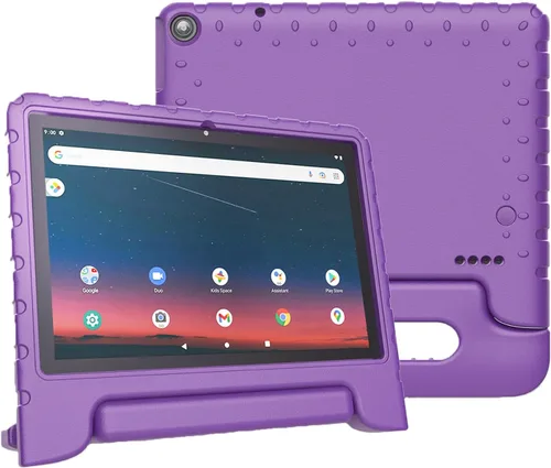 Miniatura 9 de Funda para tablet Onn 2022 Gen 3 de 10.1 pulgadas (modelo: 100071485), funda protectora duradera para niños, ligera, a prueba de golpes, funda