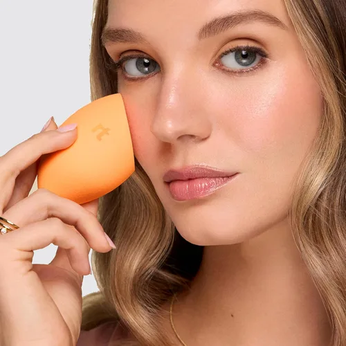 Miniatura 6 de Real Techniques Miracle Complexion Beauty Sponge Esponja Mezcladora de Maquillaje, Juego de 4 Naranja