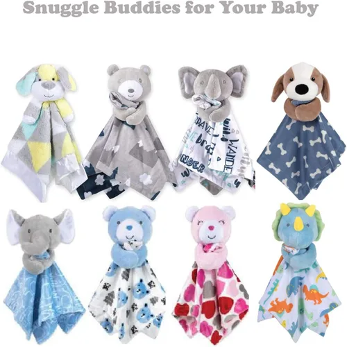 Miniatura 4 de Manta Snuggler de Minky con Animal para Niños, Bebés, Niños, Niñas, Manta de Seguridad Neutral de Género con Animal de Peluche