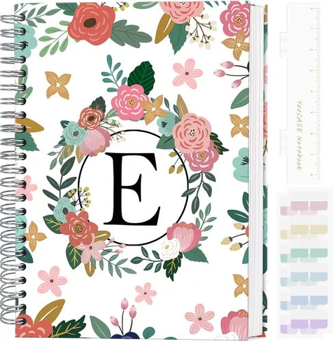 Miniatura 8 de Cuaderno en espiral de tapa dura de 5.7 x 8 pulgadas, 120 páginas para mujeres y hombres, cuadernos A5 con rayas universitarias, bonito diario
