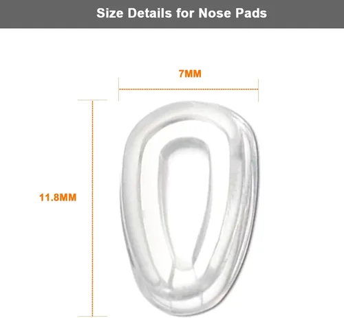 Miniatura 4 de Saybye Almohadillas de nariz de repuesto para Oakley Feedback OO4079Holbrook Metal OO4123Gauge 6 OO6038Gauge 8 OO4124Crosshair OO4060 OO6014