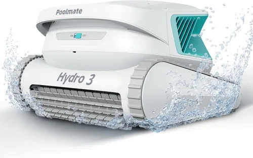 Hydro 3 - Robot de aspiradora de piscina todo en uno, limpiador de piscina inalámbrico de 200 minutos de funcionamiento, 2 motores sin escobillas de