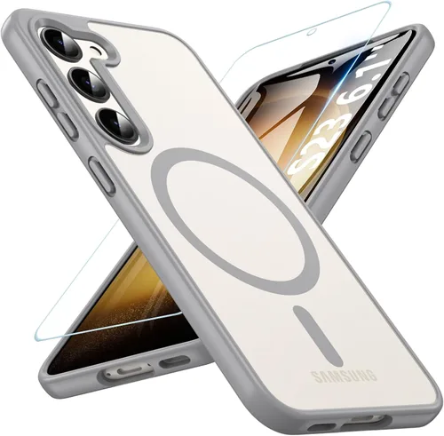 Miniatura 41 de OWKEY Funda magnética para Samsung Galaxy S23 de 6.1 pulgadas, para Magsafe con protector de pantalla, protección de grado militar, a prueba