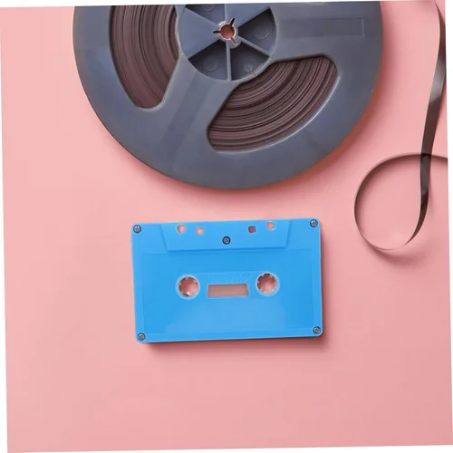 Miniatura 6 de Caja de decoración de cinta retro, 2 unidades, cinta de casete, almacenamiento de música, decoración de fiesta, casete en blanco, audio