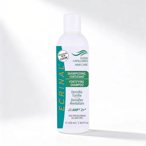 Ecrinal Champú fortificante sin sulfato con ANP2+ para cabello fuerte y brillante – Restaura el volumen, la flexibilidad y la resistencia al cabello