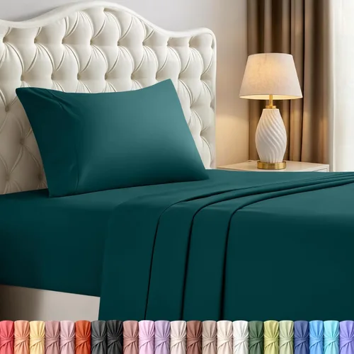 Miniatura 44 de Juego de sábanas King de Utopia Bedding – Juego de 4 sábanas para cama King, microfibra suave y transpirable, incluye 1 sábana bajera, 1 sábana Beige