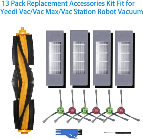 Miniatura 2 de Kit de accesorios para Yeedi Vac 2 Pro/Vac/Vac Max/Vac Station Robot Aspirador Piezas de repuesto Paquete de 13 piezas de repuesto