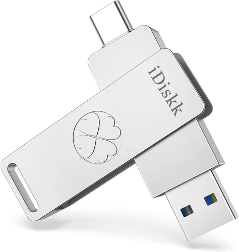 iDiskk Unidad flash de 128 GB y 500 MB/s Photo Stick para USB C iPad/iPhone/MacBook, portátiles, teléfonos Android, fotos y videos de copia de