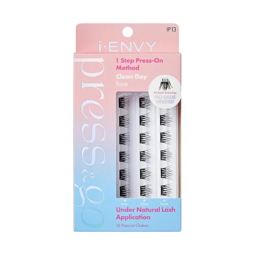 Miniatura 5 de i-ENVY Pestañas Autoadhesivas Press&Go, Racimos de Pestañas Postizas Sin Necesidad de Pegamento, Pestañas de Presión de Aplicación Fácil en 1 Paso