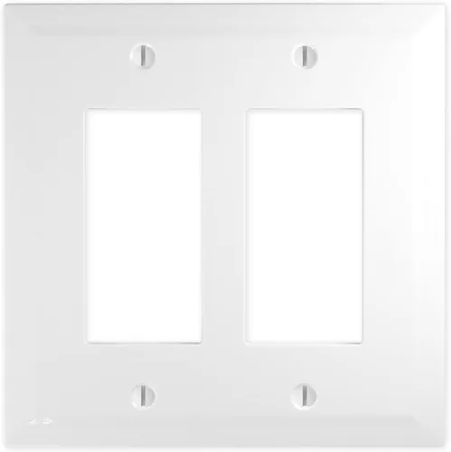 Miniatura 23 de Questech Cubiertas de tomacorrientes, placas de pared dúplex individuales, placas de interruptor de 1 banda, tamaño estándar, cubiertas de toma