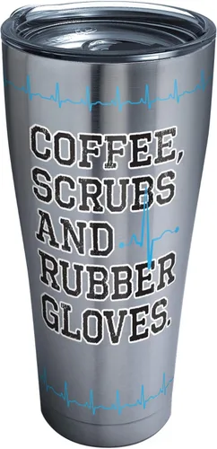 Miniatura 11 de Tervis Traveler Nurse Life - Vaso de viaje con triple aislamiento para café, exfoliantes y guantes de goma, mantiene las bebidas frías y calientes