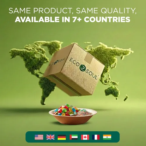 Miniatura 7 de ECO SOUL Cuencos desechables de hoja de palma como bambú, 5 onzas, redondo, paquete de 100 vajillas biodegradables y compostables para fiestas