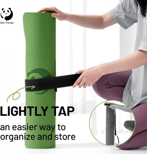 Miniatura 2 de Slim Panda Yoga Mat Strap Slap Band, One Snap Keeps Mats Tightly Rolled, Heavy-Duty Clasp Fits Most Size Mats(24" L X 2" W)