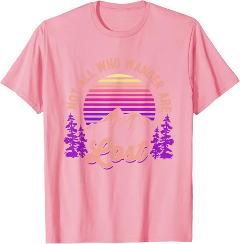 Miniatura 105 de Not All Who Wander Are Lost Vintage Mountains - Camiseta de senderismo, Negro, S