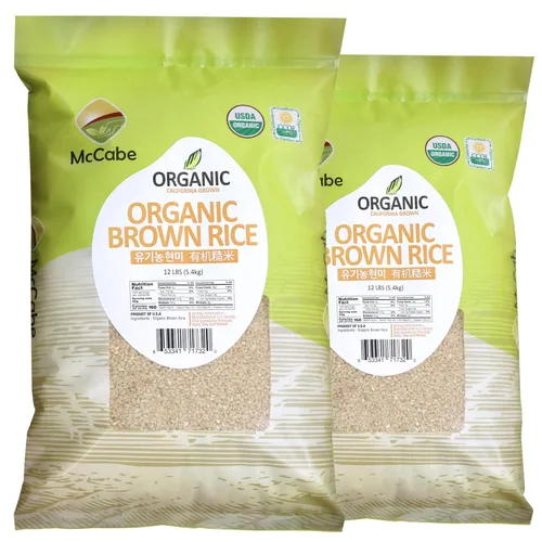 Miniatura 20 de McCabe Mezcla orgánica de 8 granos mixtos – Mezcla de arroz de granos integrales orgánicos 12 libras Rico en fibra y minerales Certificado USDA