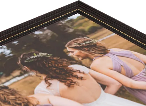 Miniatura 3 de ArtToFrames Marco de imagen rojo de 10 x 16 pulgadas, este marco de póster de madera personalizado de 1" es de color cereza con cuentas doradas