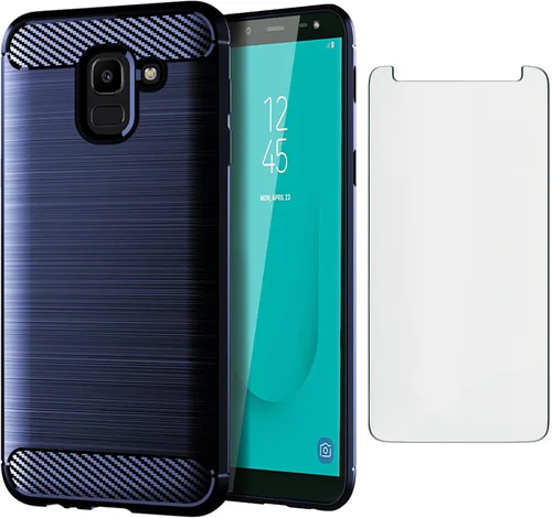 Miniatura 10 de Asuwish Funda compatible con Samsung Galaxy J6 2018 y protector de pantalla de vidrio templado, accesorios de celda, cubierta protectora de TPU