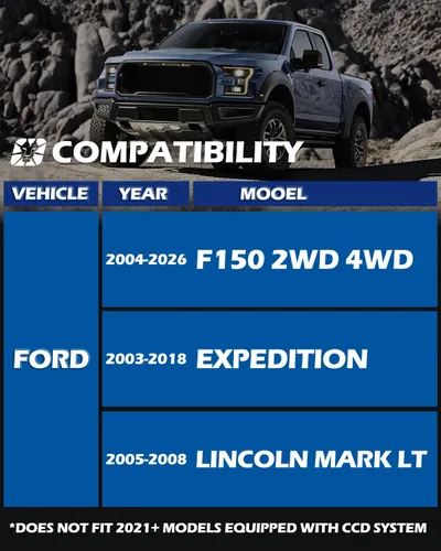 Miniatura 8 de Dynofit - Kits nivelación con elevación de 2 pulgadas para chasis frontal, para Ford F150 2WD 4WD 2004-2023 y Expedition 2003-2018, kit espaciador