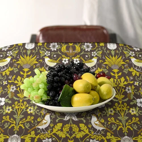 Miniatura 29 de Mantel Floral Retro de Pájaros, Diseño Original Bohemio William Morris Estampado Cubierta de Mesa para Hogar Picnic Fiesta Comedor Cocina William