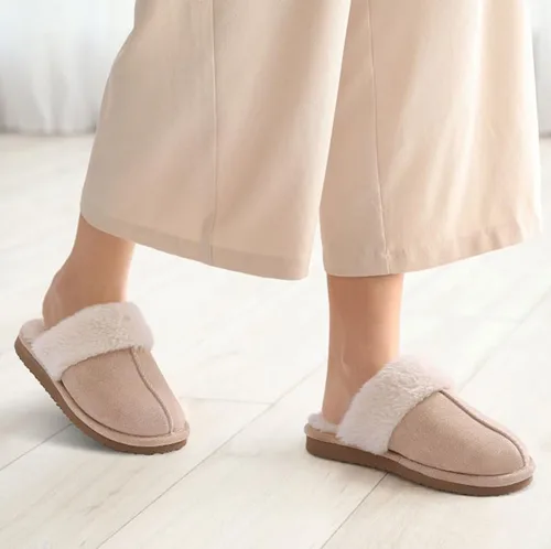Miniatura 2 de Litfun Pantuflas mullidas de espuma viscoelástica para mujer, zapatos de invierno para interiores y exteriores