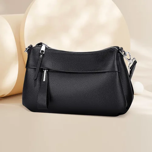 Miniatura 9 de Over Earth Genuine Leather Crossbody Bags for Women Small Hobo Handbags Shoulder Purses with 2 Detachable Straps