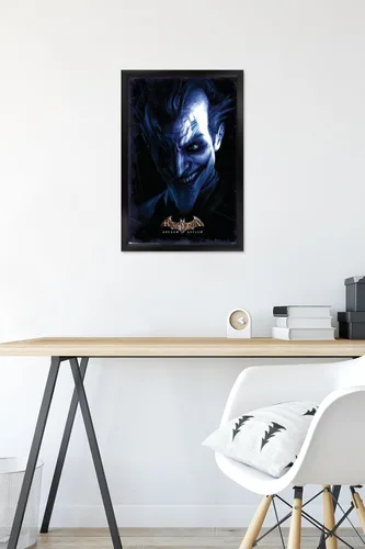 Miniatura 6 de Trends International DC Comics VIdeo Game - Póster de pared de Arkham Asylum - Joker, 14.725 x 22.375 pulgadas, versión enmarcada en negro Versión