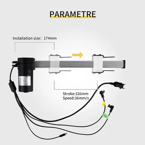 Miniatura 4 de Motor reclinable eléctrico de repuesto con cable modelo ML8-382 Actuador lineal para sofá, silla elevadora, sofá, asiento de masaje