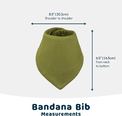 Miniatura 4 de Tiny Twinkle Baberos tipo bandana - Baberos resistentes al agua y absorbentes para baba y dentición Conjunto niño 6