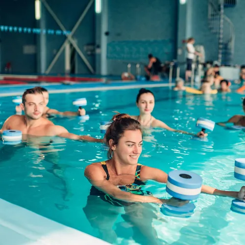 Miniatura 7 de Pesas de agua para ejercicio de piscina, 2 unidades, mancuernas de agua, aeróbicos, pesas de piscina, pesas acuáticas de resistencia ligera