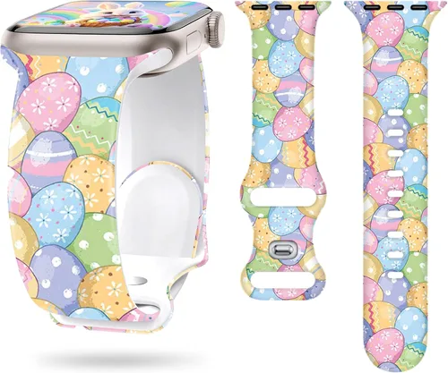 Miniatura 10 de Dressy Designer - Correa de silicona para orgullo compatible con Apple Watch para mujeres y hombres de 38/40/41/42/44/45/46/1.929 in, correas