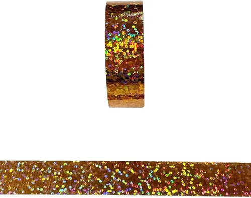 Miniatura 2 de Cinta Washi de Lámina de Oro Rosa Premium Metálica Autoadhesiva de Enmascarar para Decoración de Pared, Manualidades, Álbumes de Recortes, Bordes