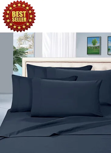 Miniatura 2 de Celine Linen® 1800 Series juego de sábanas, en 4 piezas, de lujo, alta calidad, resistentes a las arrugas y a la pérdida de color, sábanas