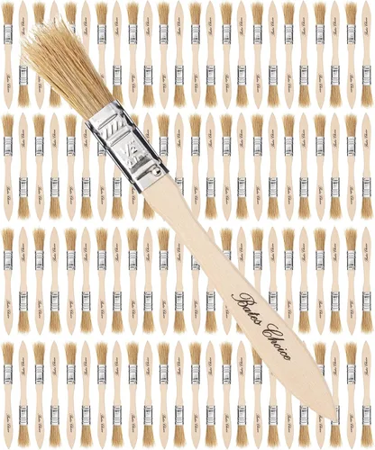 Miniatura 36 de Bates - Pinceles de pintura de cerdas naturales de 1 pulgada, juego de 16 unidades para pintura de astillas, tinte de madera y uso general