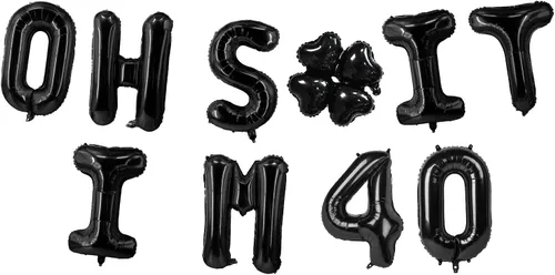 Miniatura 78 de Globos de látex de 16 pulgadas con texto en inglés "Oh I'm 14" Black Hallo Fourteen Cheers to 14 Years Old Theme Decor for Man Woman Happy 14th