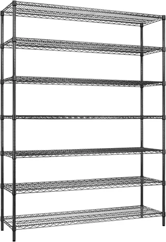 Miniatura 12 de Finnhomy Estantería de alambre de 8 niveles, estantería ajustable de alambre de acero, 14 x 36 x 80 pulgadas, 8 estantes de almacenamiento de metal