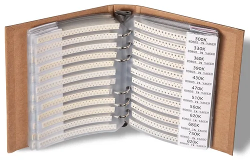 Miniatura 3 de Libro de surtido de resistencias, condensadores y componentes electrónicos SMD 1206 - 5435 piezas, Libro 1206