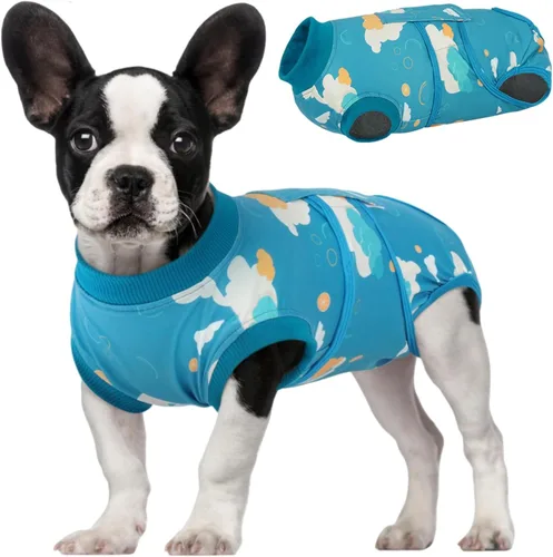 Miniatura 9 de Kuoser Traje de recuperación para perros, traje suave de esterilización para perros para recuperación de cirugía femenina, traje de recuperación