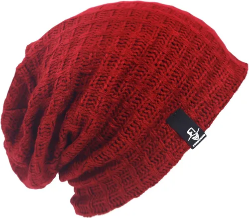 Miniatura 125 de FORBUSITE Gorro de punto largo holgado para hombre para verano e invierno, de gran