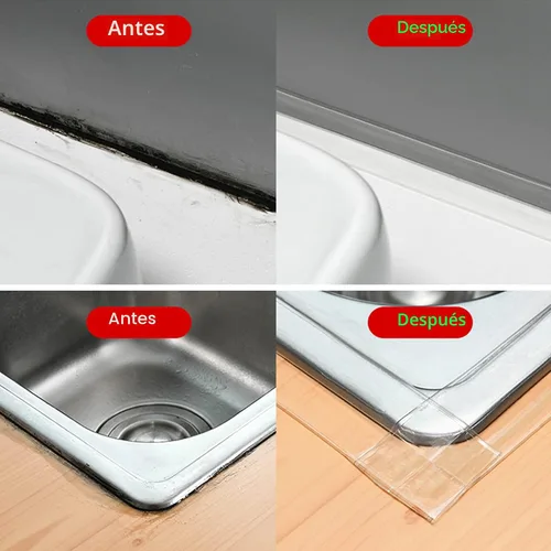 Miniatura 4 de Cinta de Calafateo Autoadhesiva, Cinta de Calafateo para Baño Tira Selladora Tira de Calafateo, Cinta de Sellado Impermeable de Calafateo para Baño