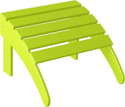 Miniatura 45 de WestinTrends Reposapiés otomano Adirondack para patio al aire libre, taburete de madera de polietileno para todo tipo de clima, ampliamente Azul