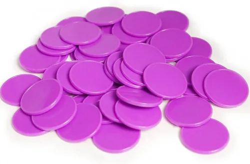 Miniatura 11 de Juego de 100 fichas de juego de fichas de póquer de plástico opaco con caja de almacenamiento (gris, 1 pulgada)