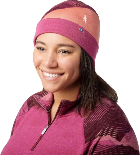 Miniatura 2 de Smartwool Gorro térmico de lana merino con bloque de color merino para hombre y mujer
